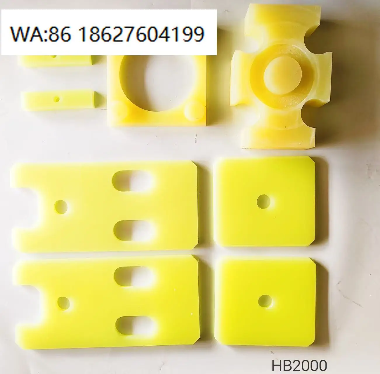 Hydraulic Breaker Spare Parts Upper Lower Cushion Side Plate Shock Absorber, Fit HB2000 HB4700 HB4100 HB3600