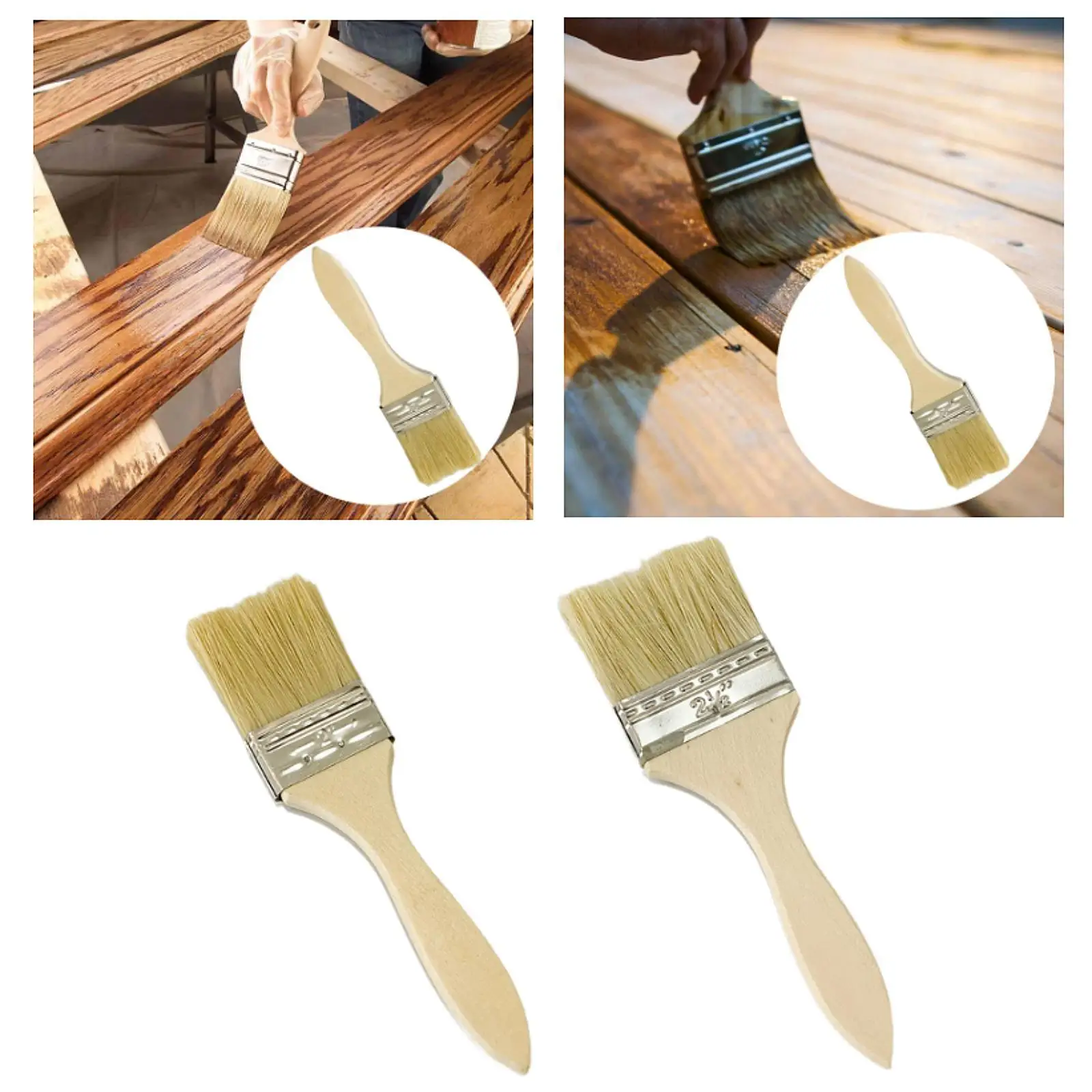 Brush Set for Painting And Crafting - Flat Tools for Wood And Varnish