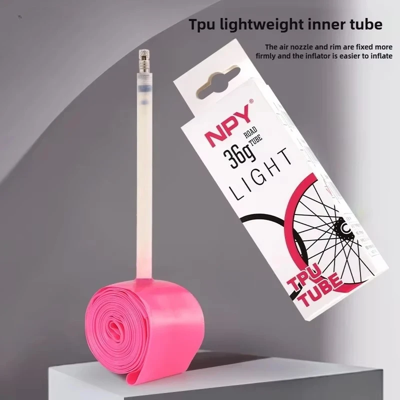 NPY Ultralight Bicycle Inner Tube 36G 700 X 18 25 28 32 35 38C Road Bike TPU Tube 45 65 85mm Length French Valve 700C