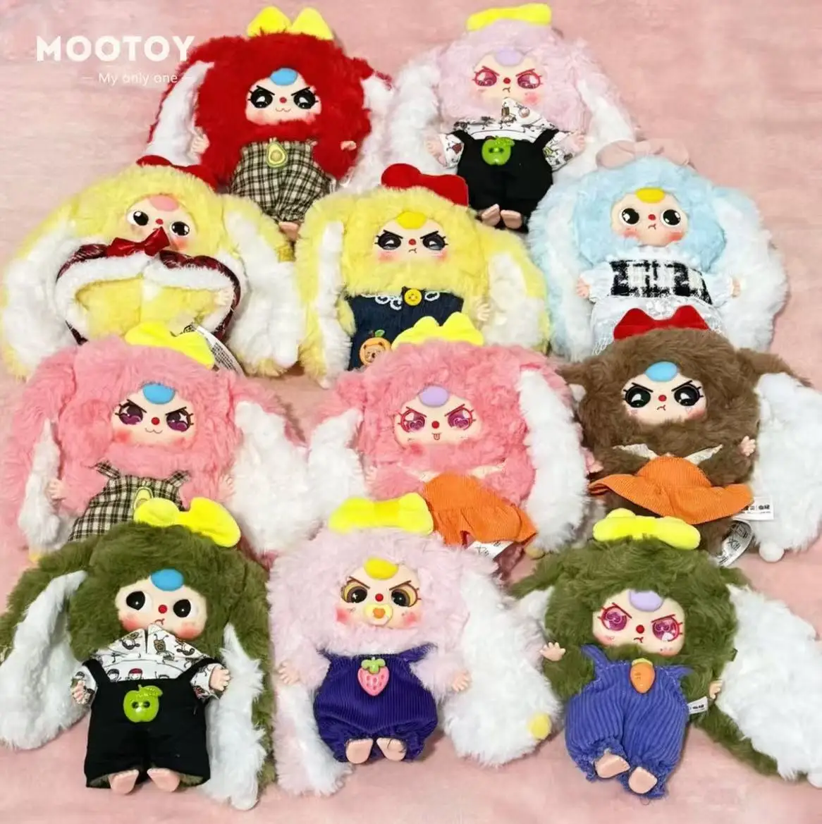 ของแท้ใหม่ ตุ๊กตากระต่ายน้อยมาการอง 3 ตัว รุ่น V2 กล่องสุ่ม ของเล่น ของตกแต่ง พวงกุญแจ ตุ๊กตาน่ารัก สินค้าอนิเมะ ของขวัญวันเกิด