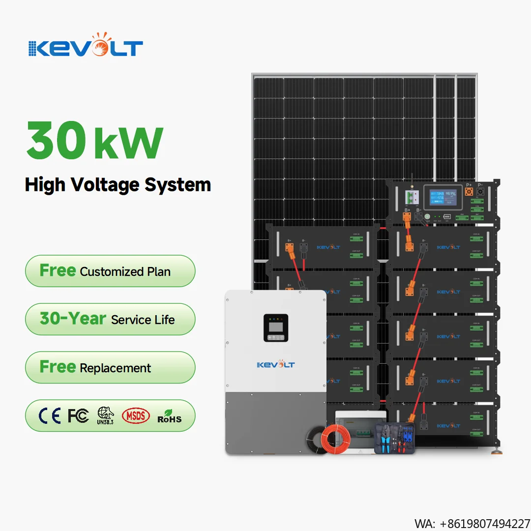 High Voltage Complete Solar System 30-50kW Solar Generator 380V 400V Solar Panels With Battery and Inverter
