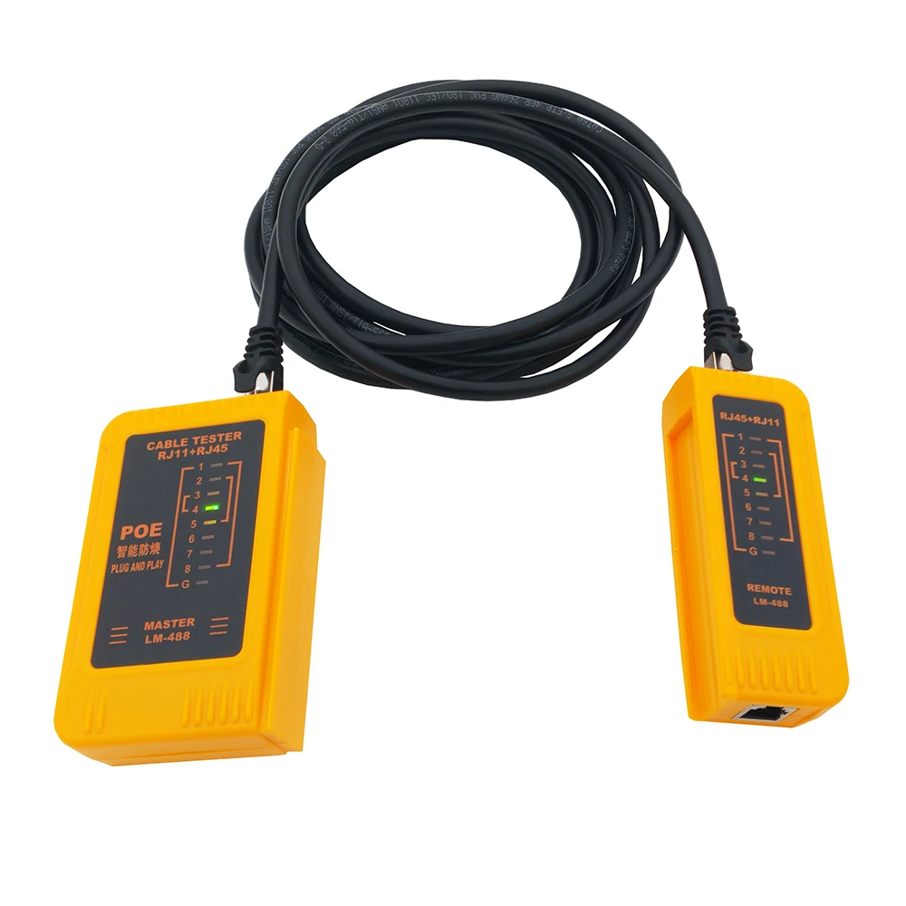 Netwerkkabeltester RJ45 Ethernet-kabeltester Lan Testtool voor Cat5 Cat6 CAT7 8P 6P LAN-kabel RJ12 RJ11 Telefoonkabel