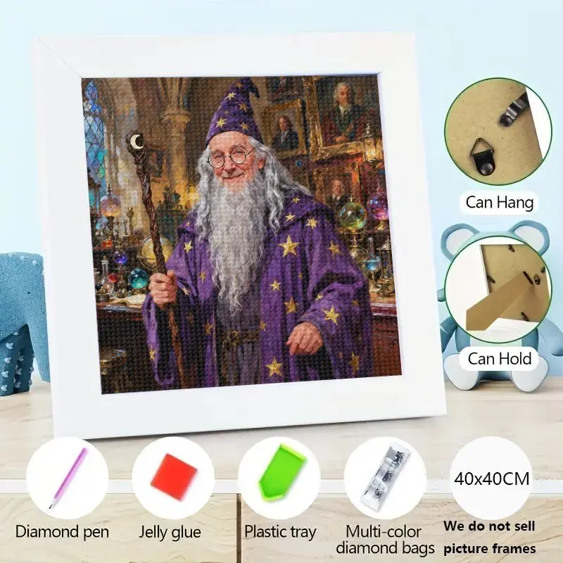 

1 шт. DIY 5D полная дрель алмазная живопись комплект фантазия волшебник старик волшебная тема домашний декор стены вышивка крестиком художественное ремесло