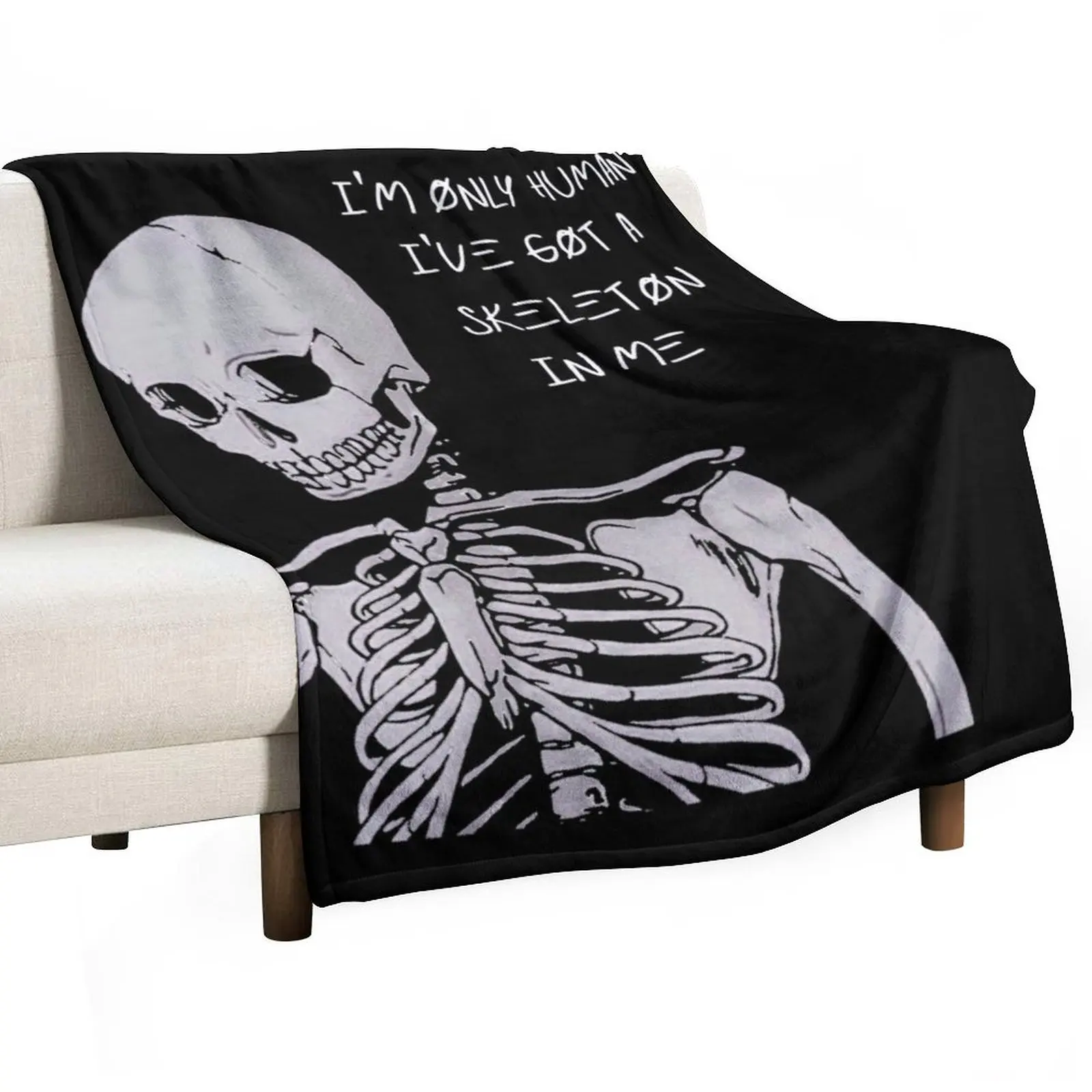 Im only human Throw Blanket bed plaid Custom Hairy christmas decoration Luxury Throw Travel Blankets