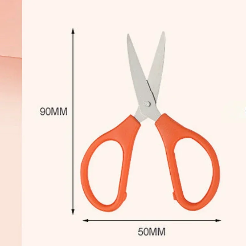 학생과 어린이를 위한 수제 스테인리스 스틸 미니 가위, 가정용 플랫 헤드 나사 가위, 원단 커터