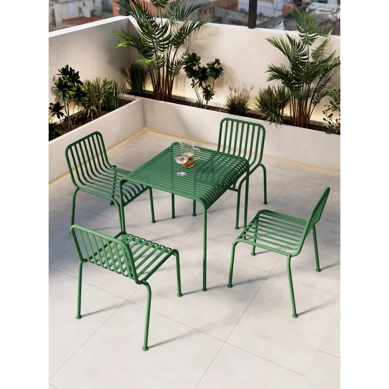 

Internet celebrity outdoor balcony courtyard outdoor leisure table Hard decoration