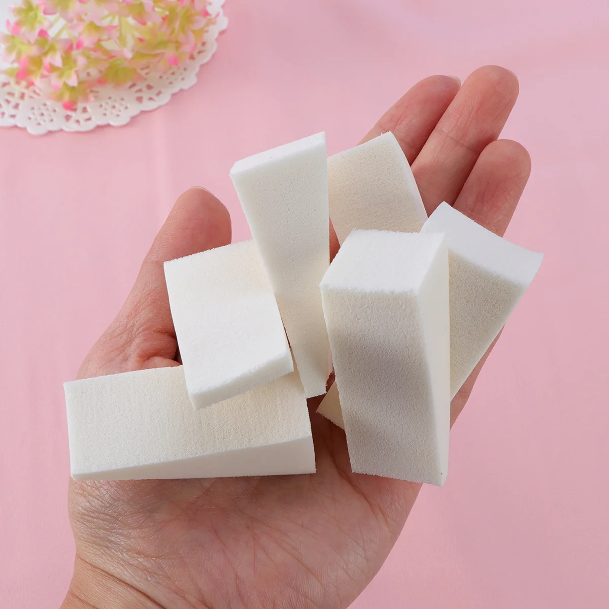 12Pcs Nail Sponges Color Fade Triangular Shape 50x25mm Manicure Pedicure Gradient Nail Sponge Beauty Tool Manicure Sponge