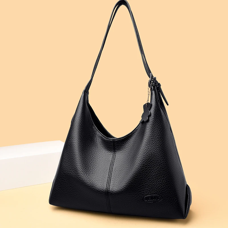 Soft PU Leather Hobo Tote Bag, Adjustable Shoulder Strap Daily Work Shopping Solid Color Women Handbag, Ladies Shoulder Purse