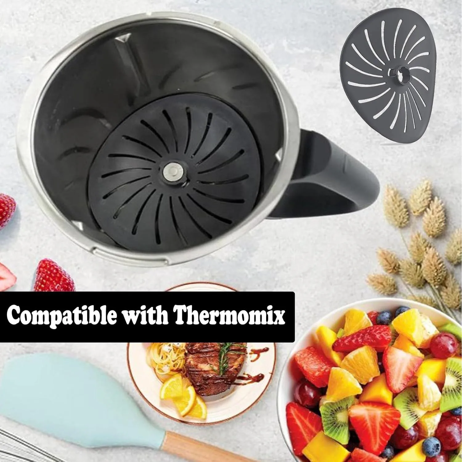 (2 pieces per set)Blade Protective Cover and Knife Guard Suitable for Thermomix TM6, TM5,Protects Knife, Reduces Dough Residue