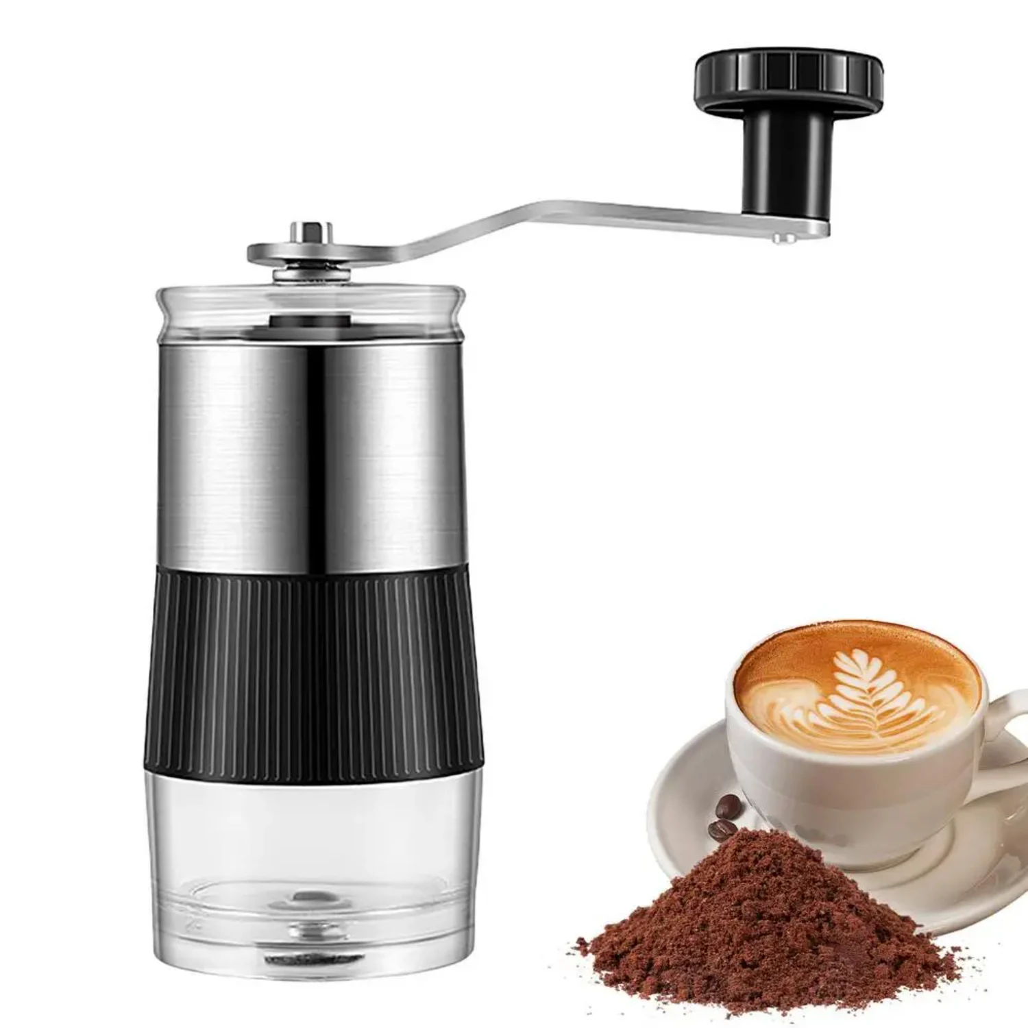 Ideal for home, office, and travel, this Perfect Travel Essential Manual Coffee Grinder features a unique adjustable conical bur