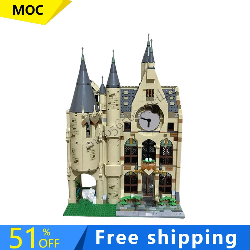 NEUE 1240 Teile Astronomie Uhr Turm Mod Bausteine Retro Architektur Modell Display Dekoration Spielzeug Für Kind Montage Geschenke