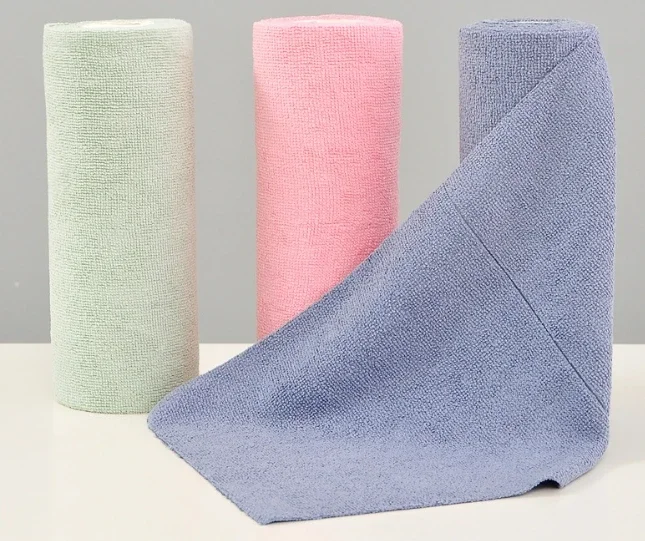 20 sheets 25CM  Microfiber Cleaning Cloth Fast Drying Reusable Washable Rag microfiber towel roll