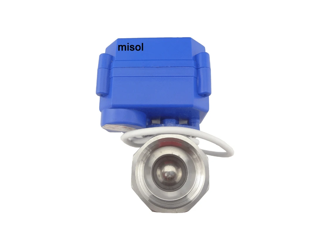 motorized valve G1” DN25 (reduce port) 2 way   12VDC CR01, stainless steel, electrical valve