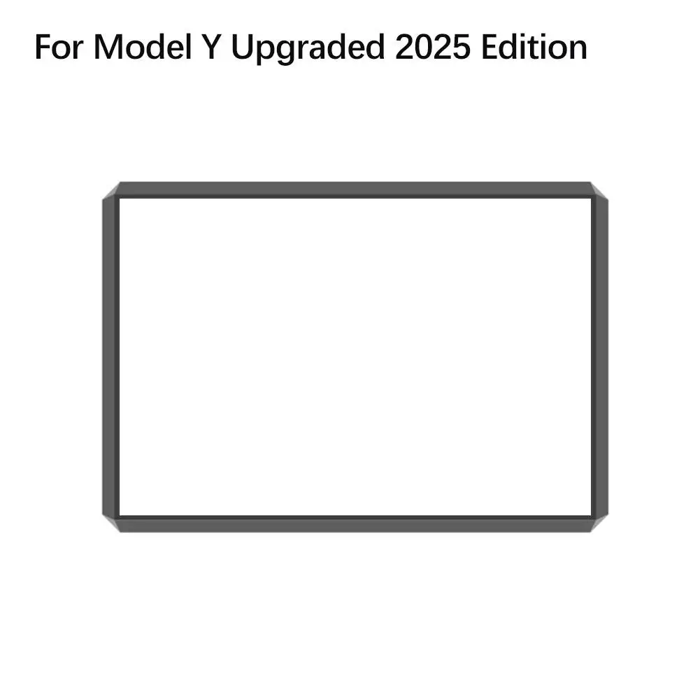 For Tesla Highland Y Juniper 2023-2025 Cyber Silicone Protective Frame Edge Cover Navigation Screen Protector