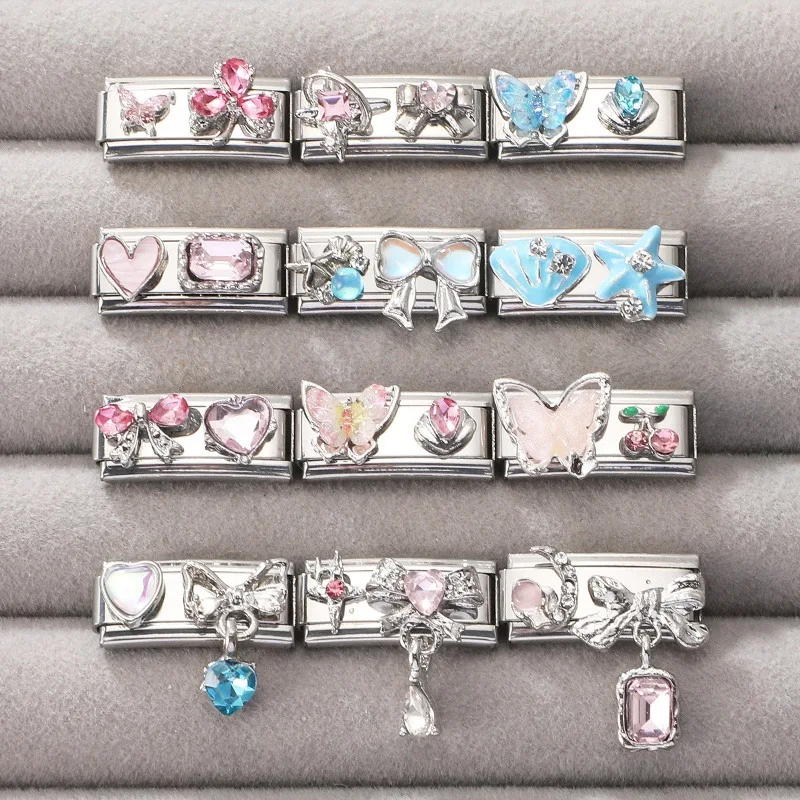 جديد جميل الحيوانات الأليفة القطط والكلاب وصلات سحرية إيطالية تناسب 9 مللي متر سوار الفولاذ المقاوم للصدأ النساء الرجال DIY بها بنفسك صنع المجوهرات #2