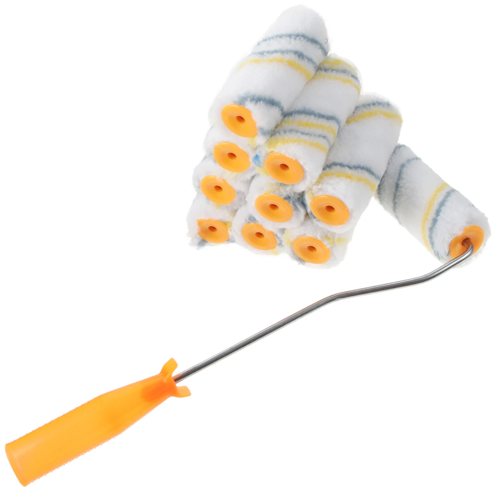 

1 Set of 21PCS Little Finger Paint Rollers Mini Roller Brush Hot Melt Roller Brush Coating Decorators Brush Wall Painting Tools