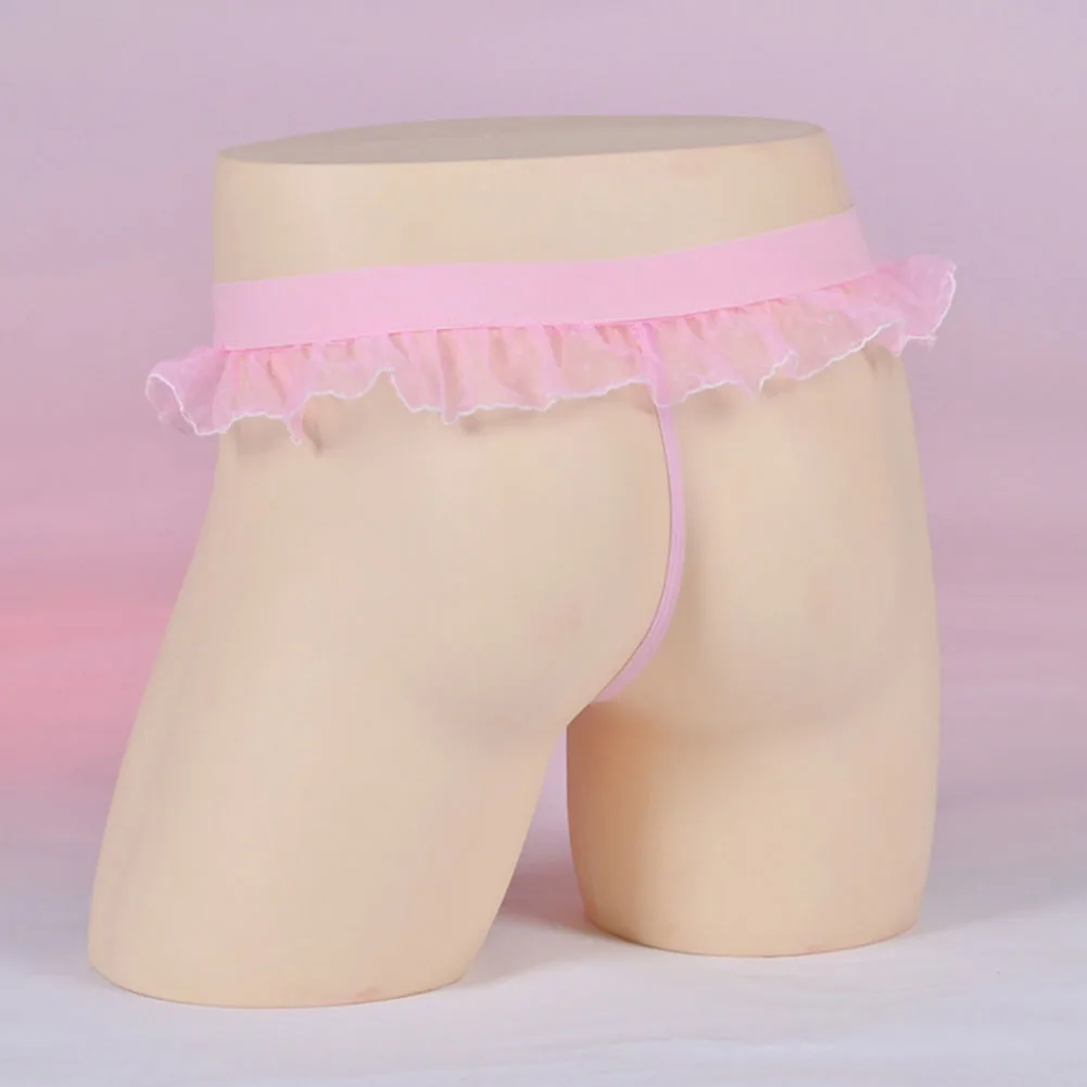 الرجال مثير سيسي ملخصات شبكة الدانتيل انظر من خلال مثلي الجنس سيسي الحقيبة الملابس الداخلية للرجل الساخن منخفضة الخصر سيور g-سلسلة الصيف الرجال سراويل