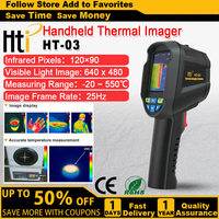 HTI HT-03 120x90 Infrared Thermal Imager PCB Circuit Industrial Testing Floor Heating Tube Testing Temperature Thermal Camera