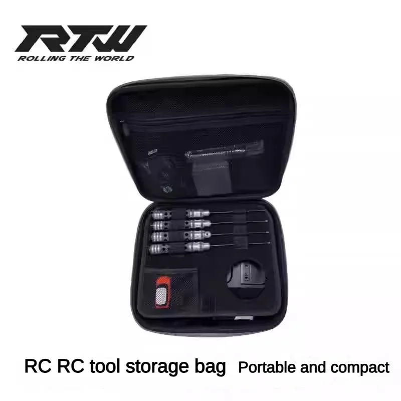 RTW RC Model Car Remote Control Bag Tool Storage Bag Suitable for YK CROSSRC TRAXXAS Thor FS NB4+ Remote Control Bag