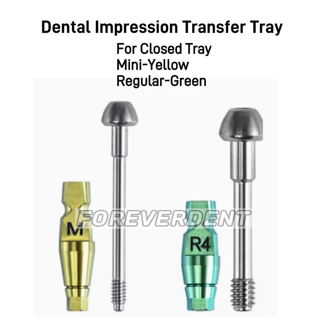 20pcs Dental Impression Transfer Titanium Closed Tray Alloy OSSTEM Replacement for Odontite Implant Accessorie Coping Bar