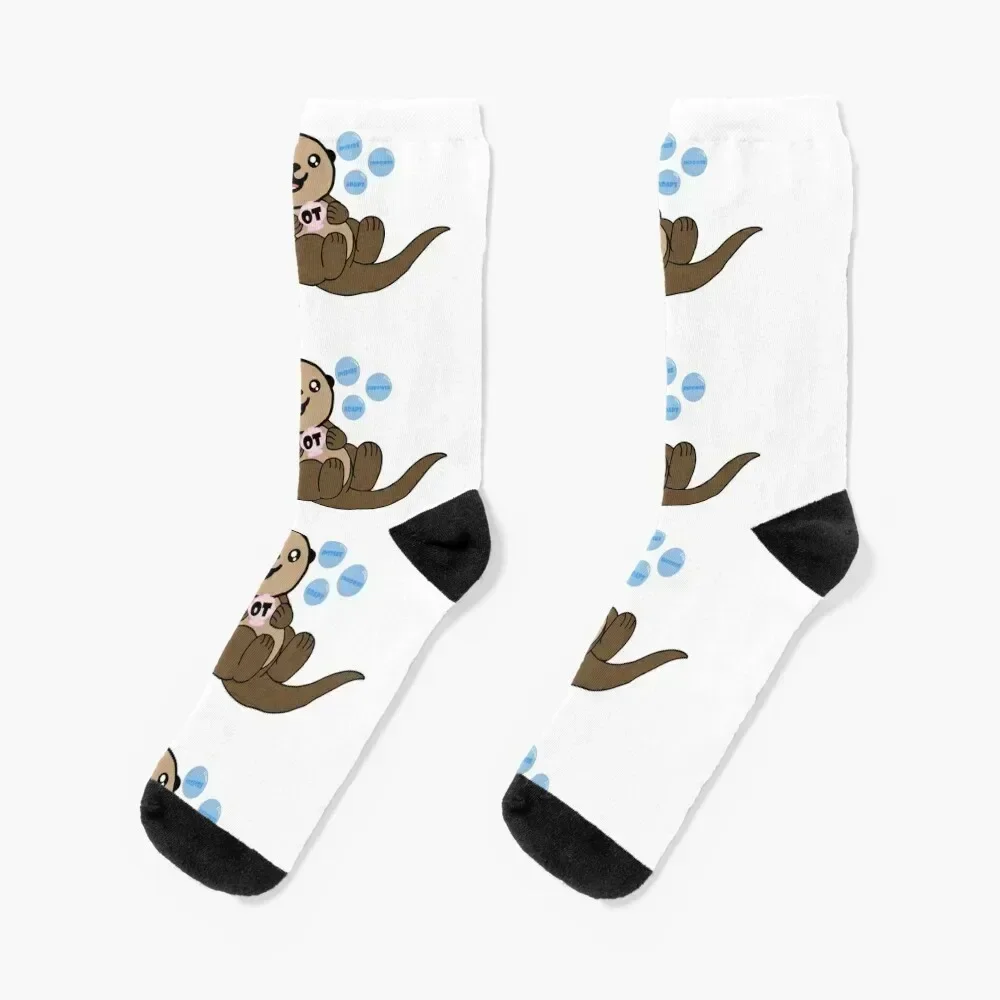 

OT Otter Bubbles -Occupational Therapy Socks Non-slip Heating sock Christmas new year Man Socks Women's