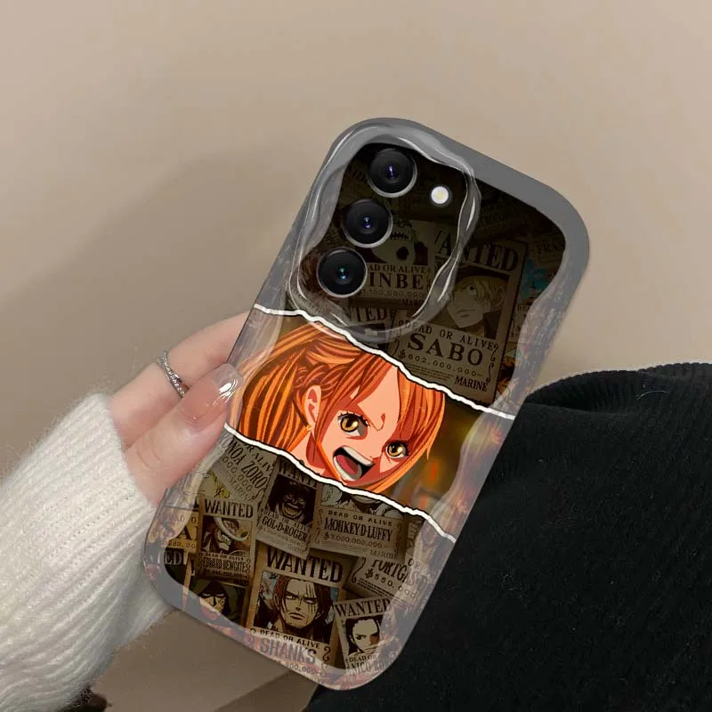 أنيمي قطعة واحدة زورو سانجي لسامسونج غالاكسي S25 S24 S23 S22 S21 S20 A16 A55 A05 A07 الترا زائد FE 5G موجة النفط جراب هاتف #3