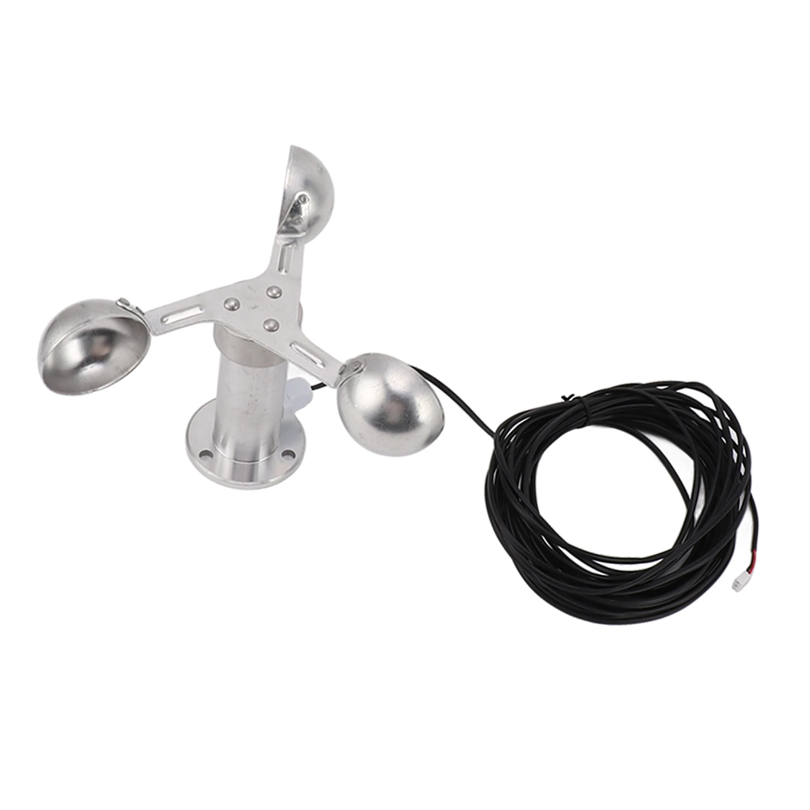 Anemometers Wind Speed Monitoring Sensor 3 Cups Wind Speed Sensor Anemometer 0‑3.8V Aluminium Alloy