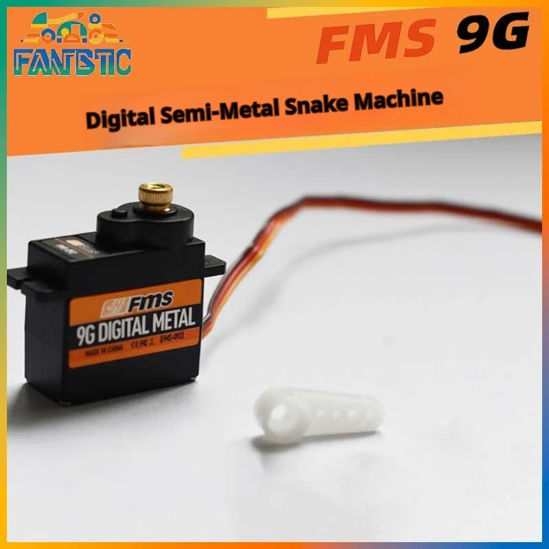 Fms Sheagle 9g Digital Metal Gear Servo 092 9 Gram Servo For Rc Fixed Wing Aircraft Rc Airplane Model Accessories