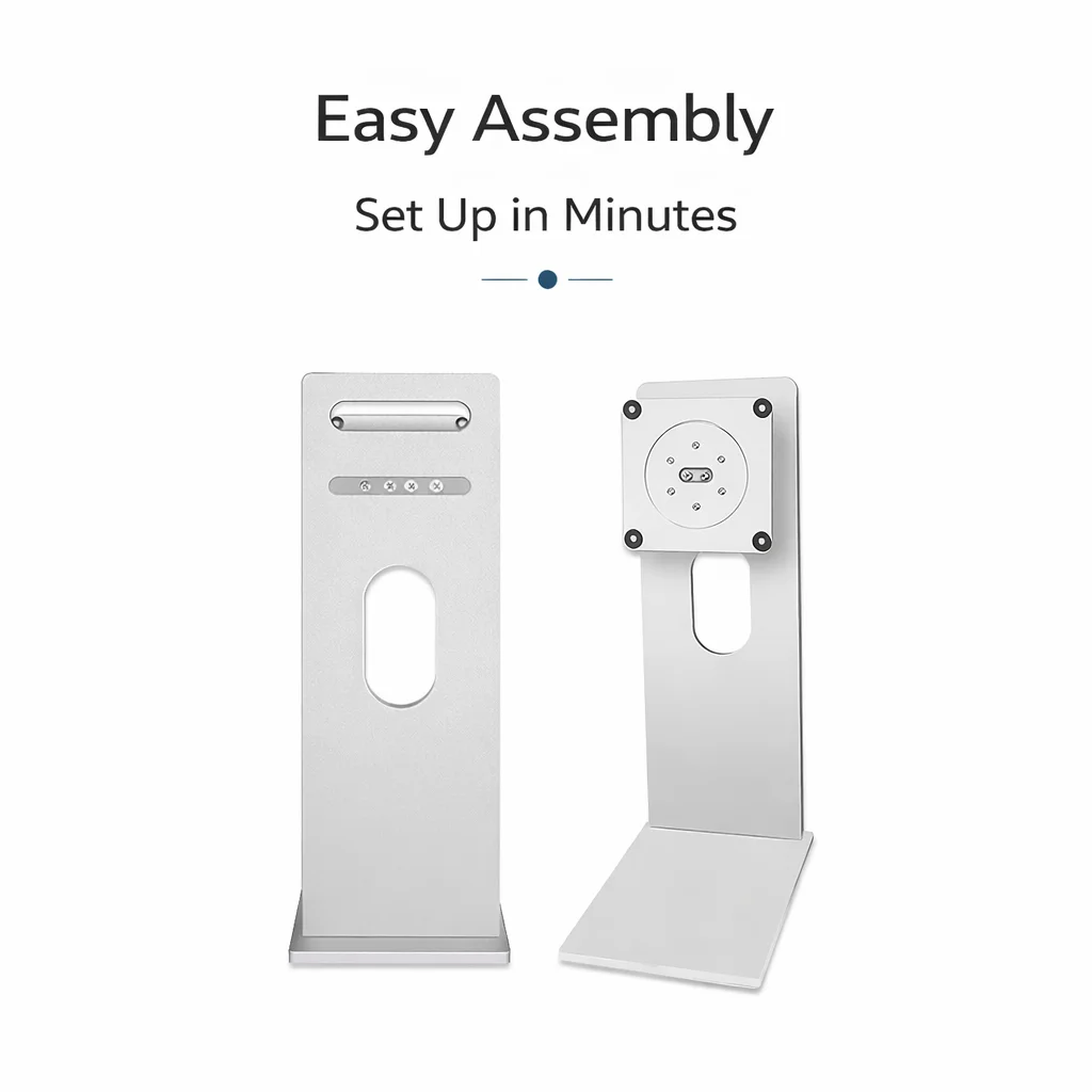 Aluminum Monitor Stand VESA 100x100 for 27 32 34 Inch Monitor Height Adjustable or Fixed Desktop Screen Mount Holder