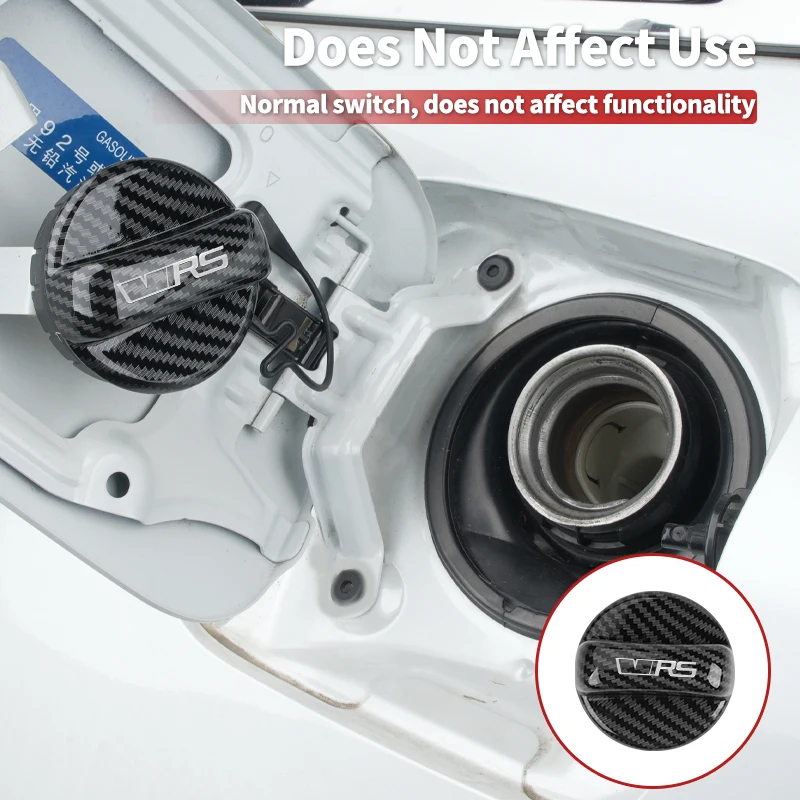 Car Fuel Tank Cap Carbon Fiber Petrol Box Cover Accessories For Skoda VRS Octavia A5 A4 RO Kodiaq Elroq Kylaq Kamiq Enyaq view 3