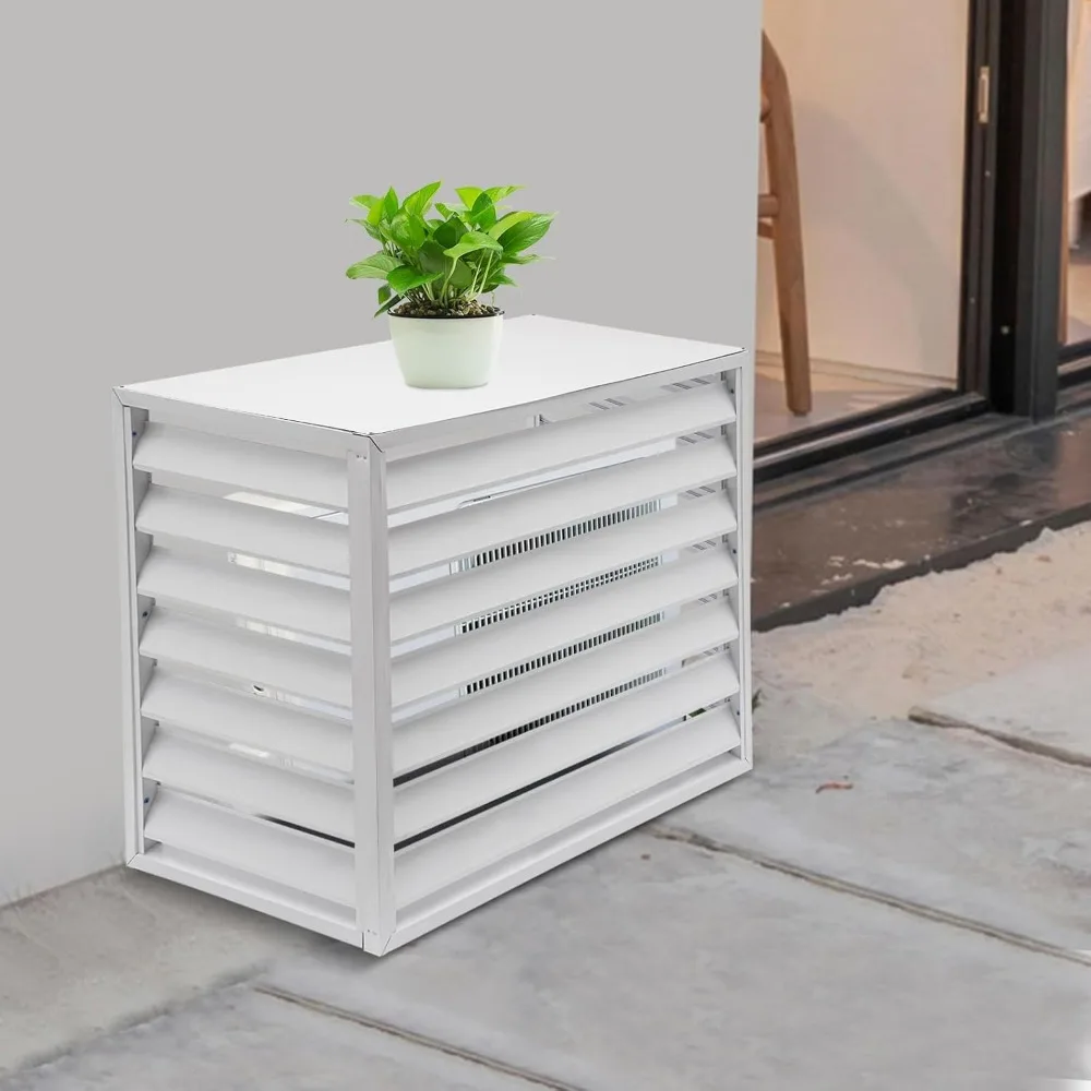 Recinzione Condizionatore d'aria esterno Recinzione privacy 2-3P Consumo energetico Copertura recinzione metallica Aria condizionata in lega di alluminio