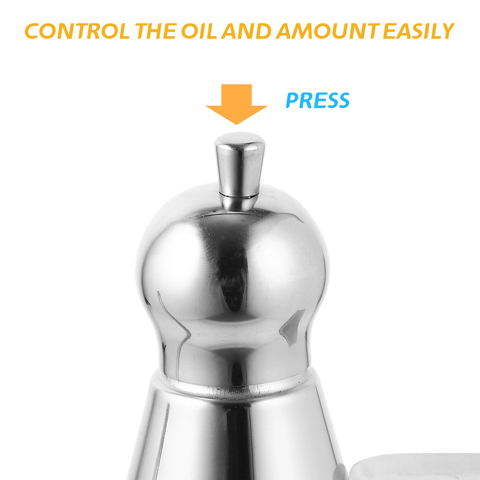 

304 Stainless Steel Dispenser Leakproof Vinegar Bottle Sauce Container Drip Free Condiment Bottle For Oil Olive Oil Soy
