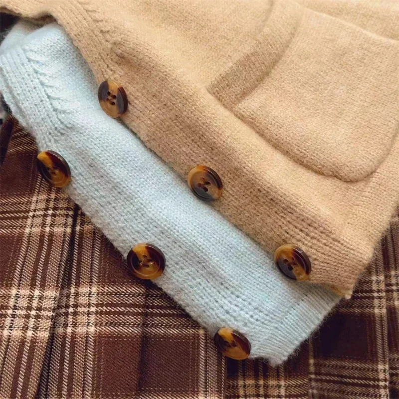 

New Children's Clothing Autumn Collection2025Girls' Vest Children's Tank Top Baby Knitted Sweater Versatile Sweater