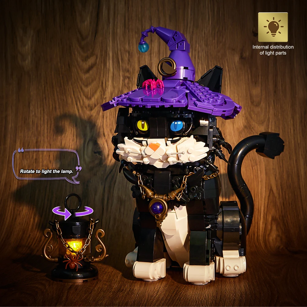 

Идея Сказочный строительный блок, мультяшная магия, нечетные глаза, кошачий кирпич, строительная модель, игрушки-волшебники со светом на Хэллоуин, подарки