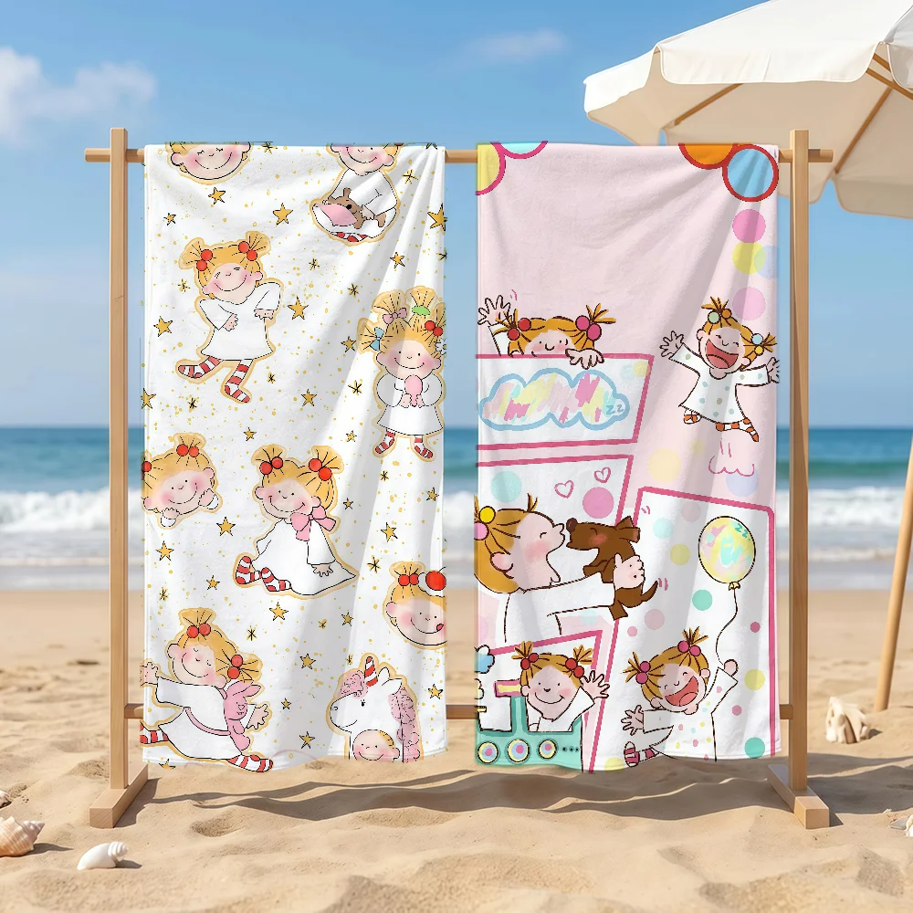 Cartoon Coco Chan Towel Sports Quick Dry Travel Camping Sandproof Soft Light Large Beach Towel