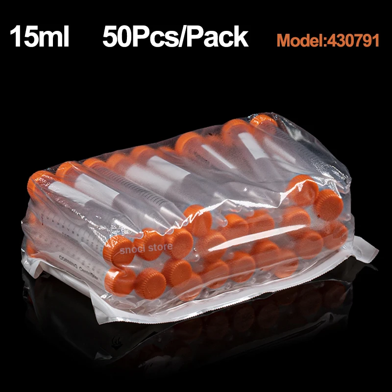 Sterile 15ml 50ml Plastic Centrifuge Tubes Conical Tubes with Graduated  Screw Cap for Lab Non-pyrogenic No DNA/RNA enzyme