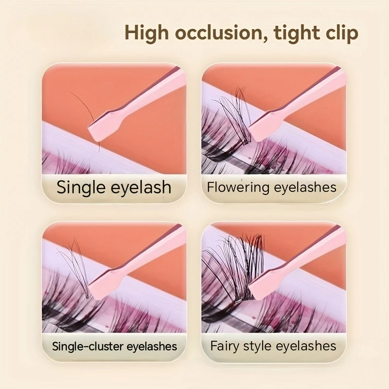 2PCS Lash Cluster Tweezers, Professional Lash Tweezers for Clusters & Lash Tweezers for Eyelash Extensions，Random Cartoon Style