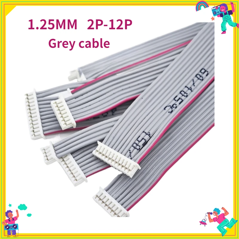 10Pcs 1.25mm Gray Row Spacing 1.0 Single Head Double Head Terminal Wire Connections in Stock Customizable Options Available