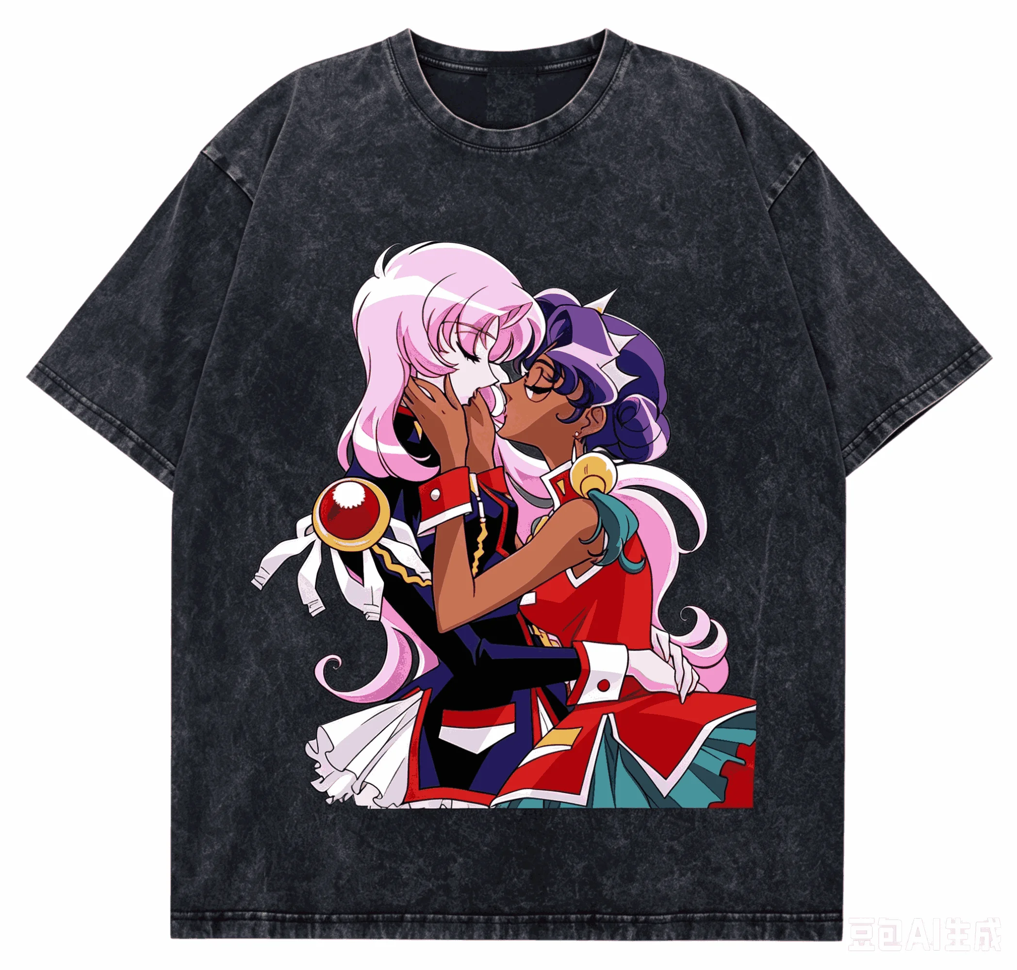 Revolutionary Girl Utena Washed T-Shirt 2026 Neues Modell Persönlichkeitskleidung Hemd Vintage Loose Ganzjahreskleidung Retro Classic