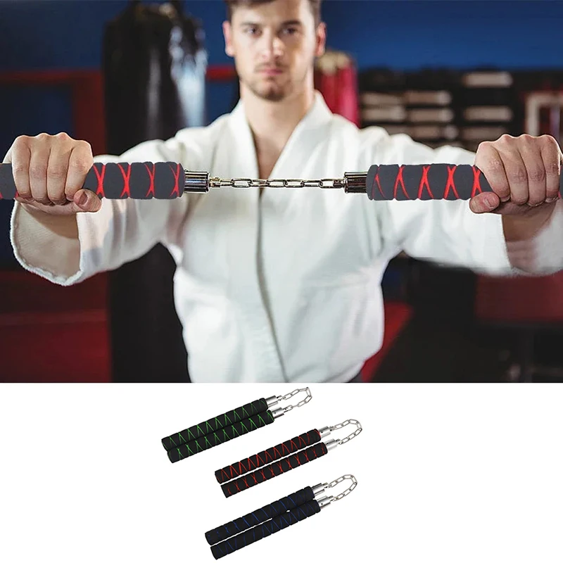 1pcs אומנויות לחימה אימון nunchaku סיני קונג פו אומנויות לחימה נונצ 'אקו ספוג גומי למתחילים