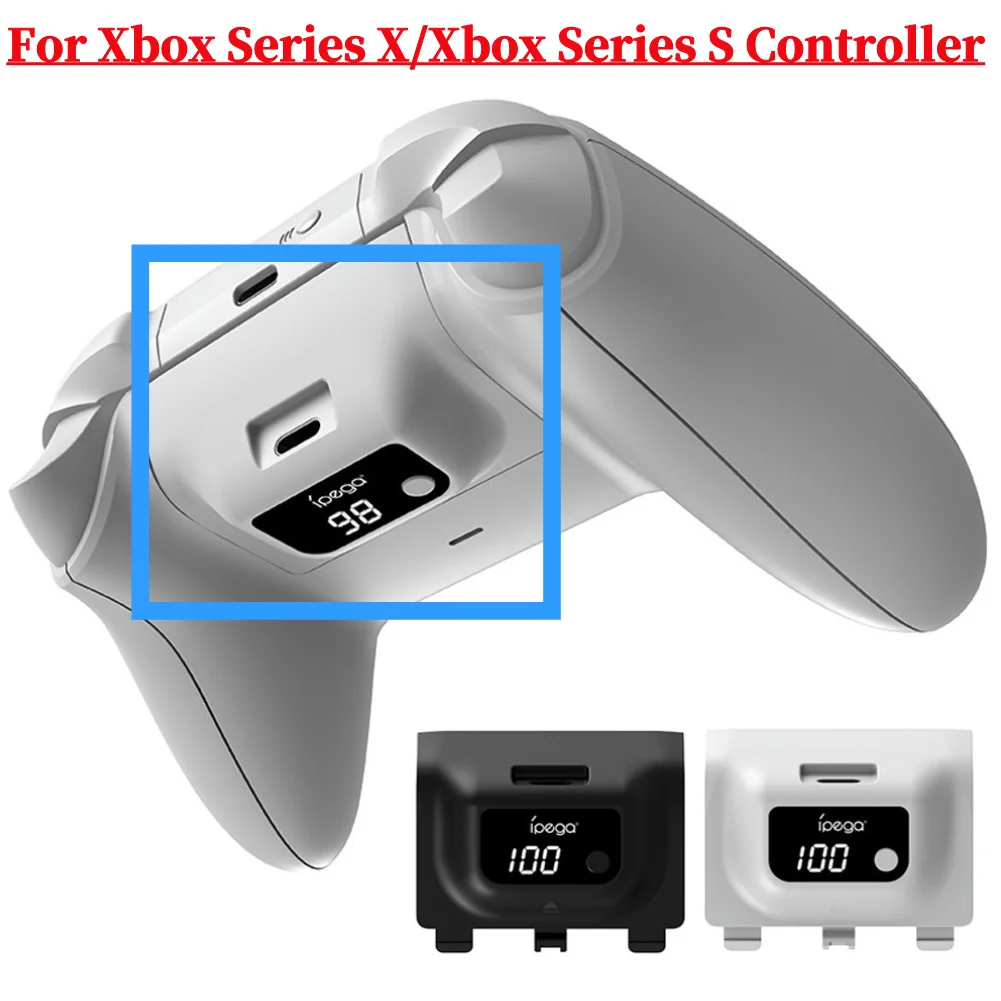 Wireless Rechargeable Battery 1400mAh Rechargeable Controller Battery Digital Display For Xbox Series X/Xbox Series S Controller