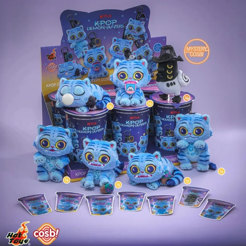 K-POP Demon Hunters DERPY TIGER COSBI Plush Keychain Collection Series Blind Box Mystery Home Ornaments Surprise Bag Decor Gifts