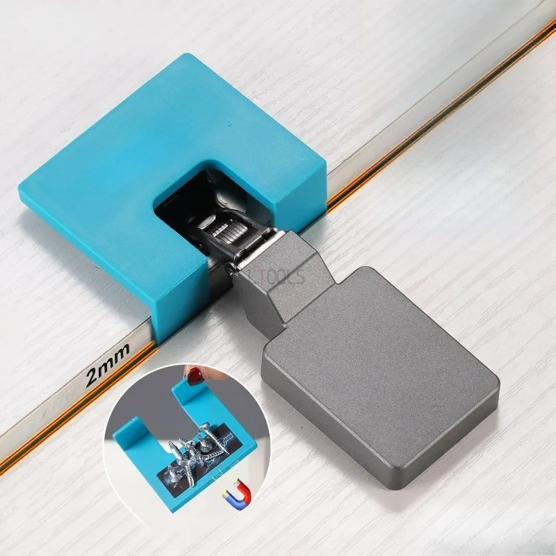 

Door Panel 2mm Gap Mounting Piece Hinge Limit Installation Sheet Magnetic Fixed Plate Woodworking Door Crack Positioning Spacer