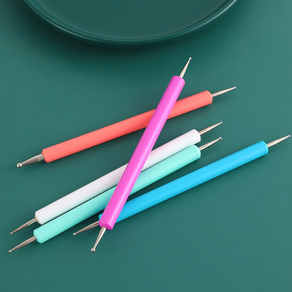 5 pz Set di Strumenti per Nail Art Goffratura Punteggiatura Penne per Pittura Fai da Te Strumenti di Argilla Polimerica Punteggio Incisore Kit per Manicure