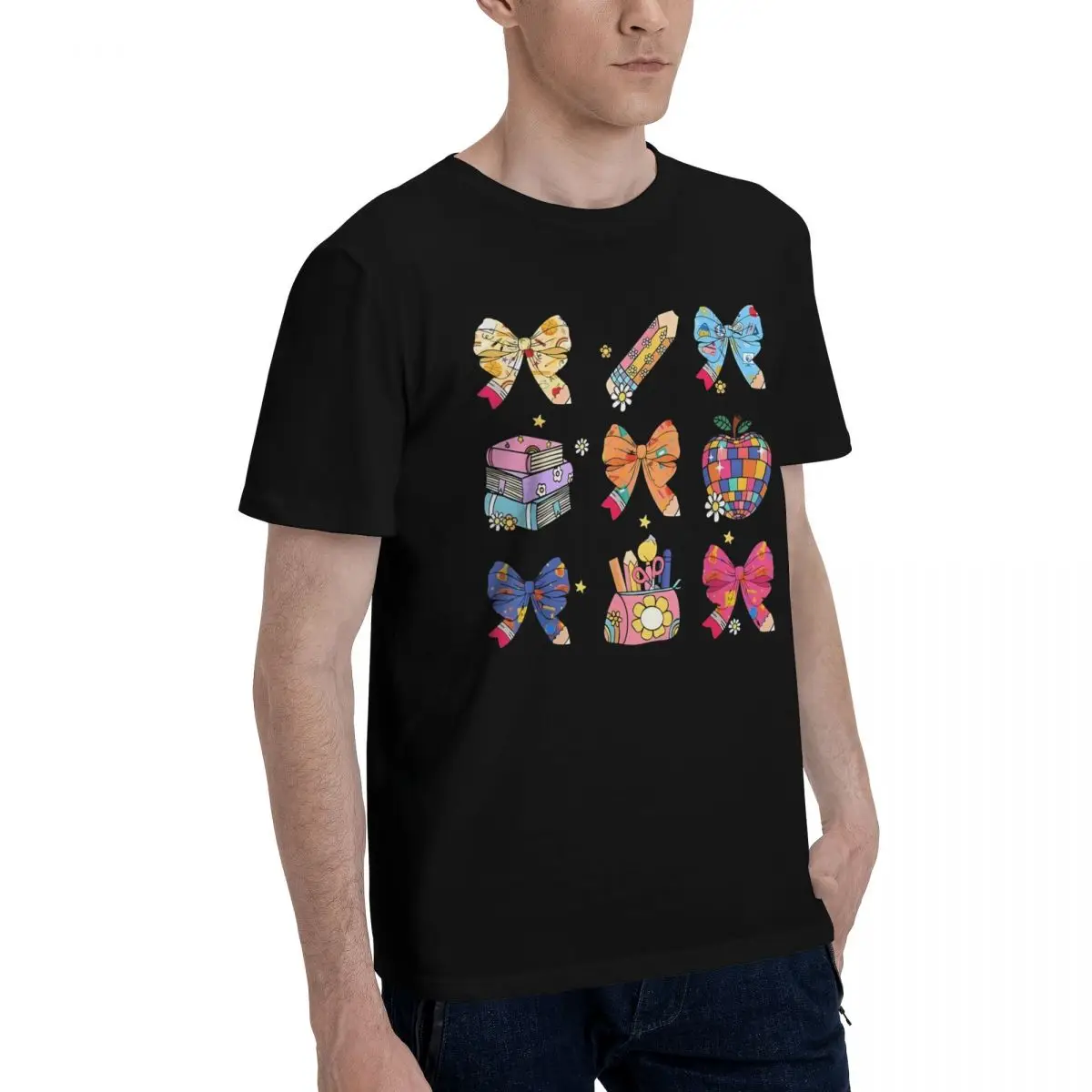 Campaign Colorful Bow Bookshelf Decor T-shirts Championship Funny Graphic Top quality Leisure USA Size