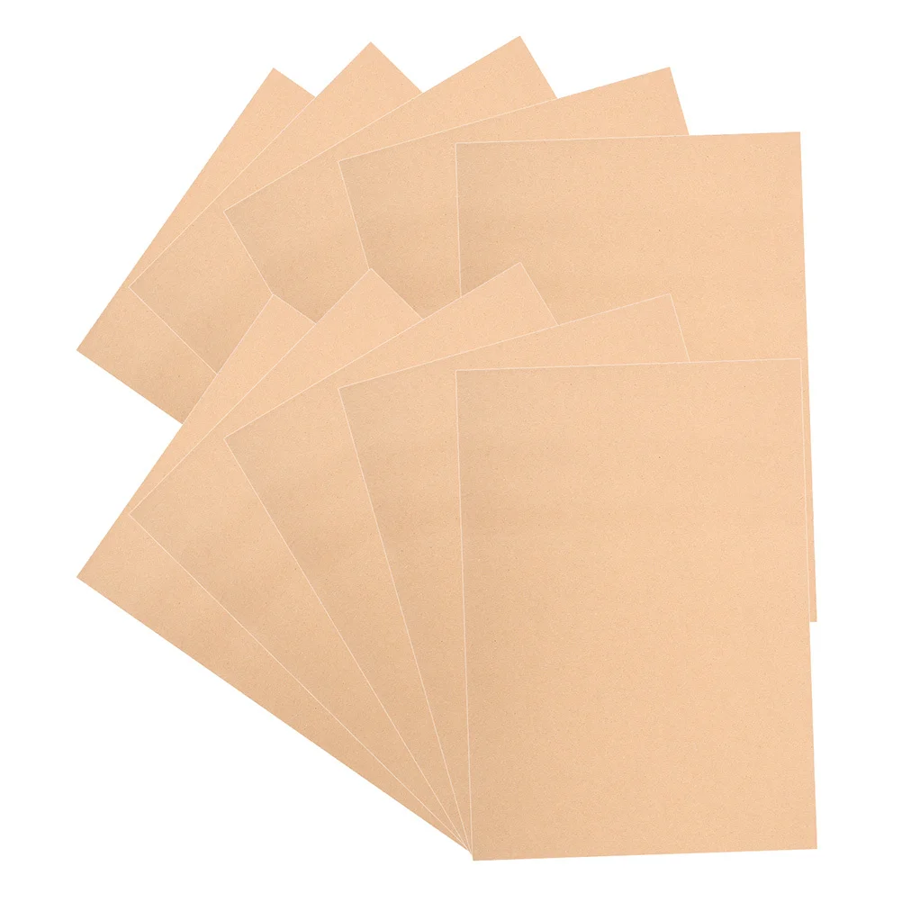 

10 Pcs Khaki Braille Practice Sheets Blind Writing Paper Braille Teaching Supplies Learning Props for Visually Impaired Students