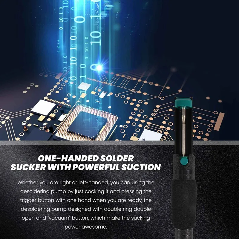 Solder Wick & Desoldering Pump Solder Sucker & Desoldering Wick 2Pcs Solder Braid (2Mm Width, 1.5M Length)