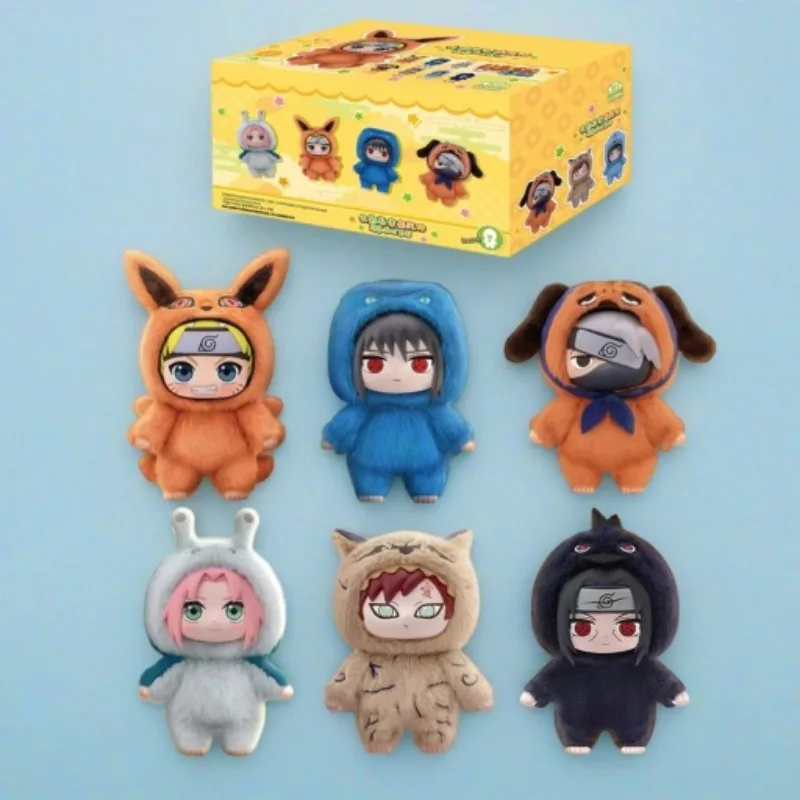 

EAKI Naruto Blind Box Mini Collectible Plush Action Figures Desktop Decoration Cute Action Surprise Toy Boys Girls Birthday Gift