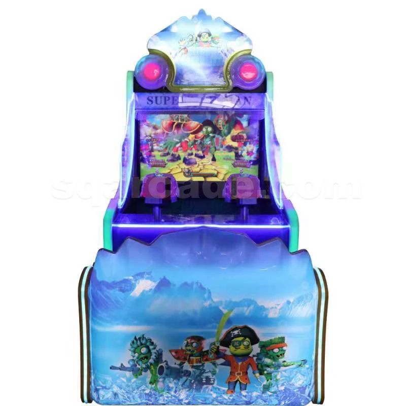 32 inch LCD vldeo Arcade Simulated Water Shooting Guns Super Ice Man Arcade Game Machine for Kids