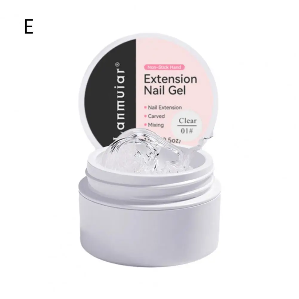 Nail Extension Gel Compact Size Uv Gel for Strong Mark-free Nail Art Extension Lightweight Shaping Flexible Fix Lightweight Nail